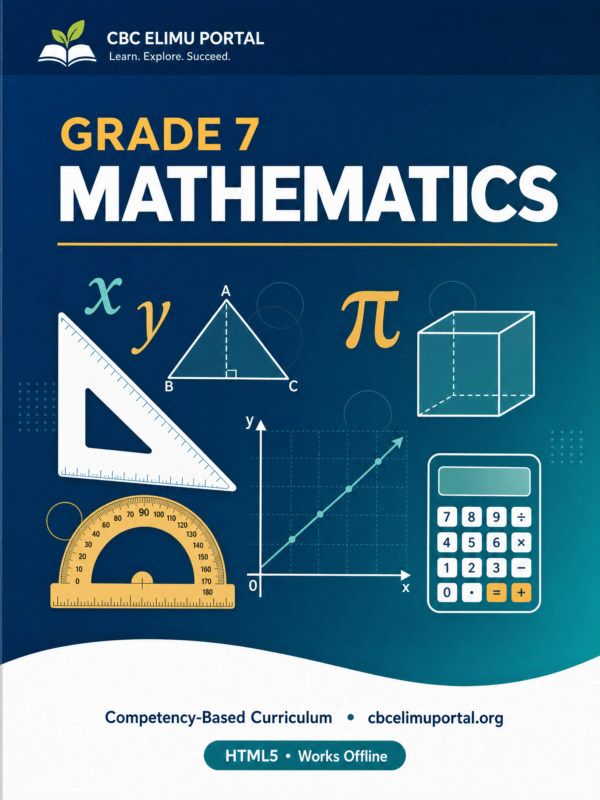 Grade 7: Mathematics – CBC ELIMU PORTAL